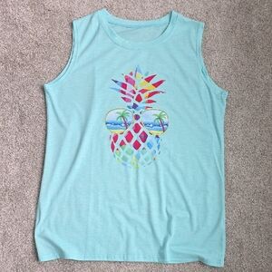 Colorful Pineapple Graphic Tank Top
